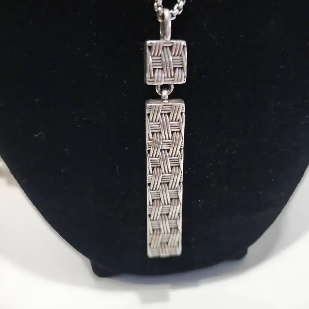 Brighton Anatolia convertible reversible slim pendant crystal necklace